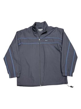 NIKE Vintage Y2K Retro Full Zip Water Resistant Windbreaker Jacket Mens Large